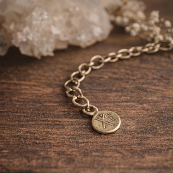 Earthy Gemstone Station Necklace ✨ Boho Artisan Natural Stone Look - Picture 6 of 6